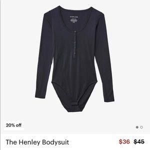 Everlane Small Black Bodysuit